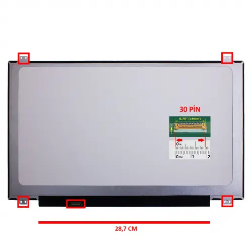Hp Pavilion 17-ab304nt, 17-ab305nt Uyumlu Notebook Led Ekran