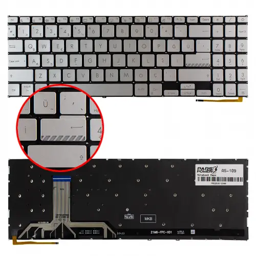 Asus Vivobook Go 15 E1504GA-NJ340 Klavye Işıklı (Gümüş TR)