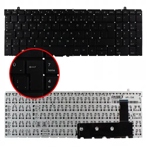 Hp N08145-001, N08145-141 Klavye (Siyah TR)