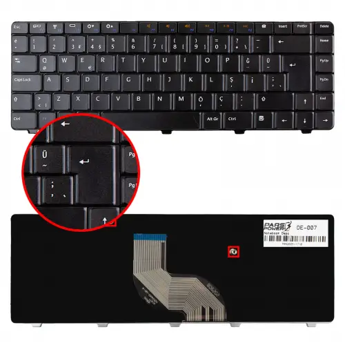 Dell Inspiron 14V N5030, 15R-M5030 Notebook Klavye (Siyah TR)