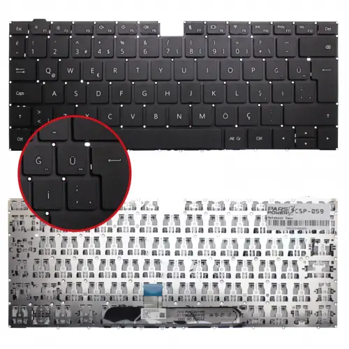 Huawei MateBook 14 KLVL-WDH9 Klavye (Siyah TR)