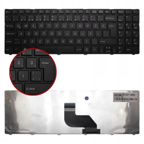 Msi A6400, A6405, CR640, CR643, Klavye (Siyah TR)