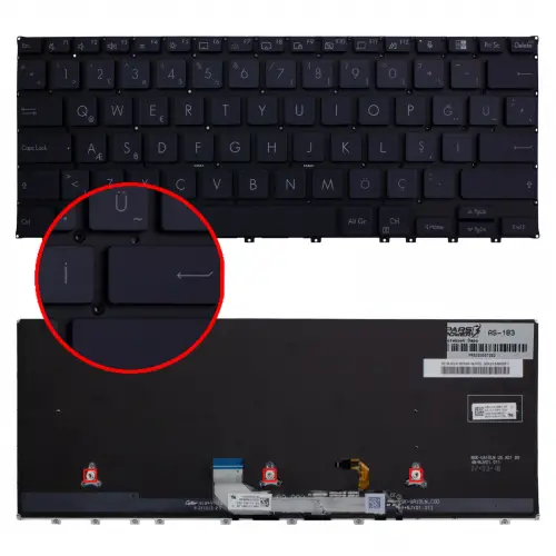 Asus ExpertBook B9400CEA-KC09329 Klavye Işıklı (Siyah TR)