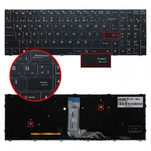 Monster Tulpar T6 V3 Serisi Notebook Klavye Işıklı (Siyah TR)