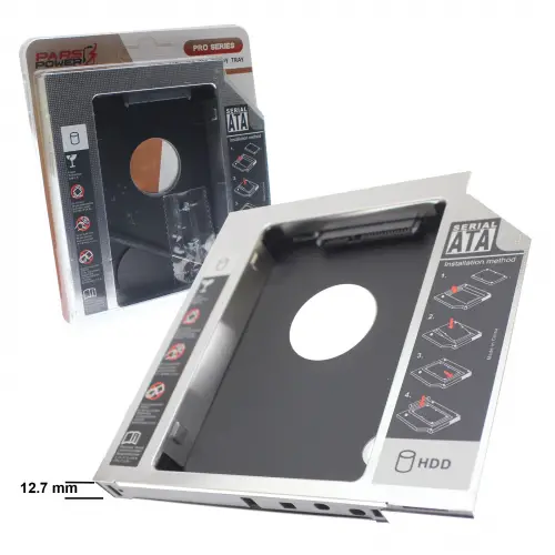 12.7mm SSD-HDD Caddy Notebook Sata 4717p DVD-CD Kutusu - Kızak 
DGRTKN_234
