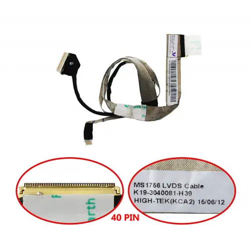 Msi GE70 2QD-819XTR, GE70 2PL Lcd - Ekran Data Flex Kablo