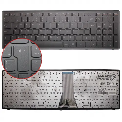 Lenovo 25211020, 25211028, 25211050, 25211080 Klavye (Siyah TR)