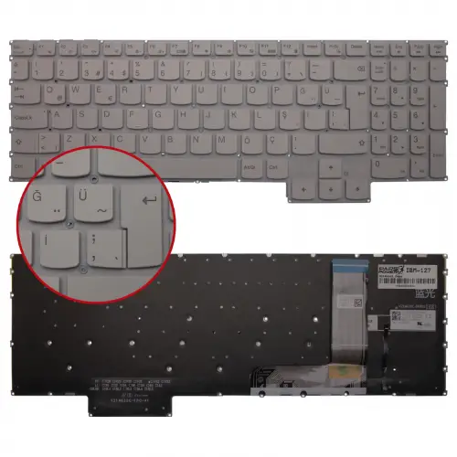 Lenovo IdeaPad Gaming 3 SN21F36129, PT5SYXBG Klavye Işıklı (Beyaz TR)