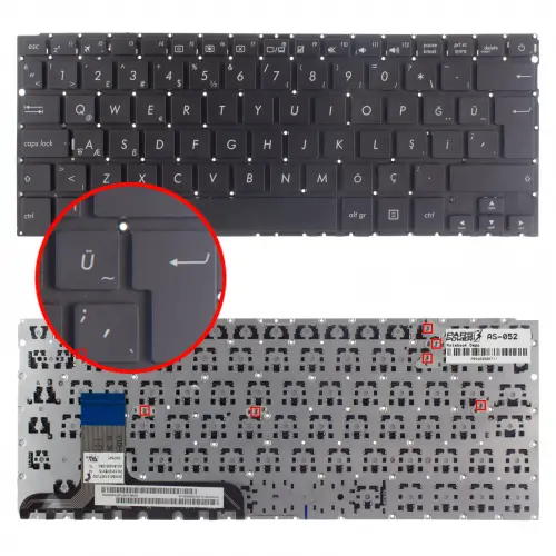 Asus 0KNB0-3126US00 Notebook Klavye (Siyah TR)