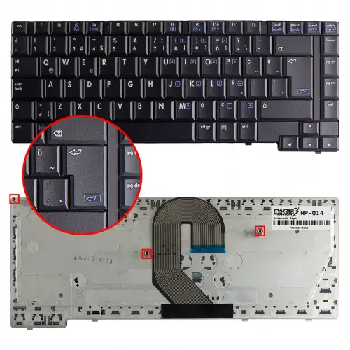 HP NSK-H4A01, NSK-H4A0T, V070526AK1 Notebook Klavye (Siyah TR)