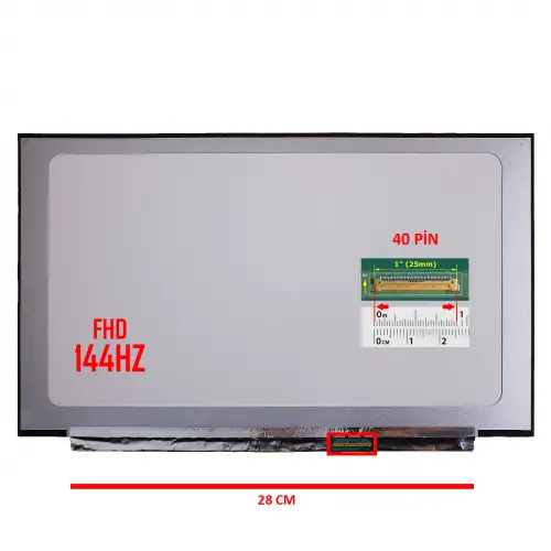 HP Victus Gaming 16-r0003nt (7P6B1EA) Lcd Led Ekran - Panel