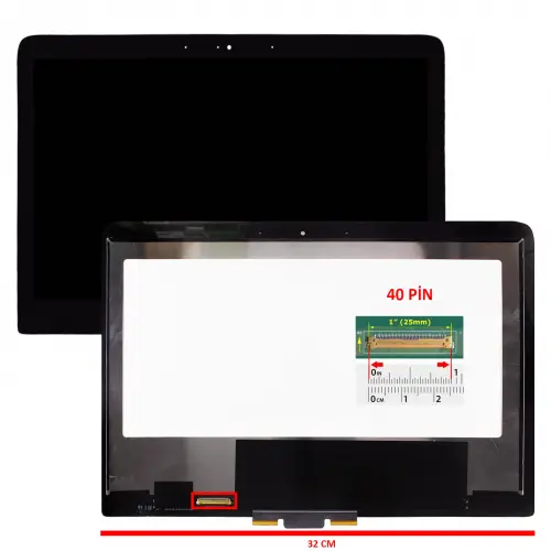 Hp 790188-442, 029A0D302A Uyumlu Dokunmatik - Led Ekran Set