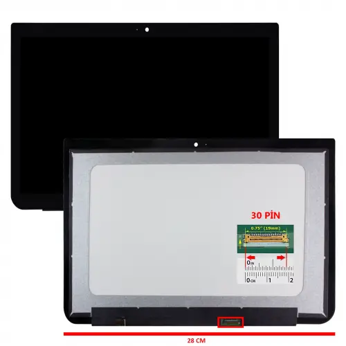 Toshiba Satellite P55-A, P55D-A, P55T-A Dokunmatik + Led Ekran Panel Set