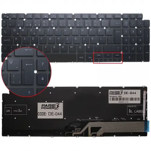 Dell G15 5510 P105F, P105F00 Klavye Işıklı (Siyah TR)