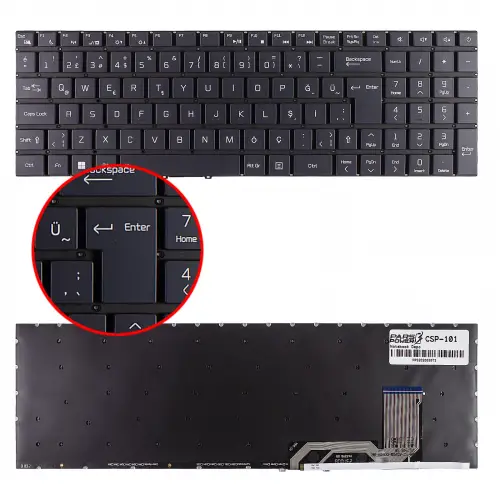 Casper Nirvana C370 Serisi Notebook Klavye (Siyah TR)
