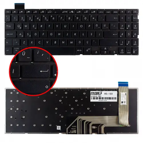 Asus Vivobook Pro 15 F571 Klavye (Siyah TR)