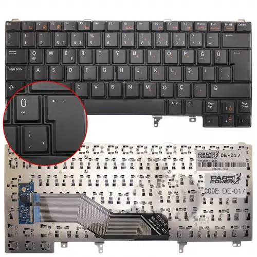 Dell Latitude P19S, P19S001 Notebook Klavye (Siyah TR)