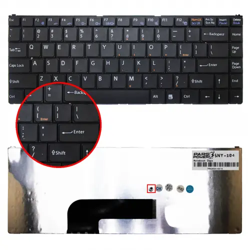 Sony Vaio MSO0053 Notebook Klavye (Siyah)