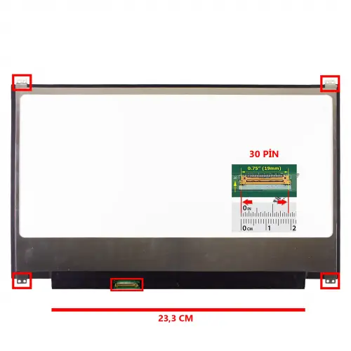 Samsung NP740U3E-X01TR Lcd Led Ekran - Panel