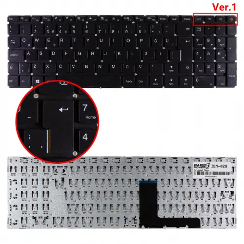 Lenovo IdeaPad 310-15IAP Notebook Klavye (Siyah TR)