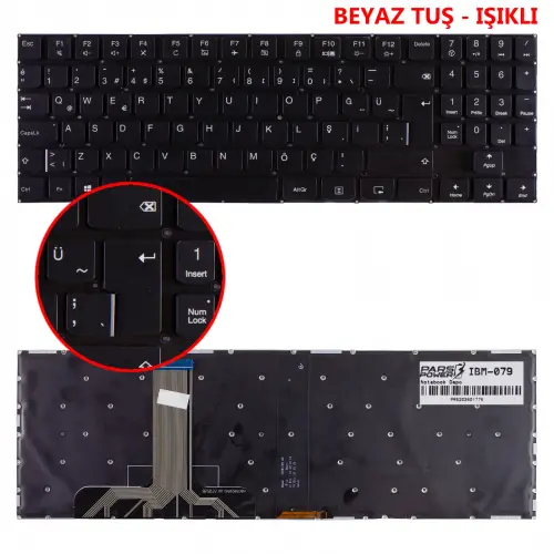 Lenovo Legion Y540-17IRH-PG0 81T3000RTX Klavye Işıklı (Siyah TR)