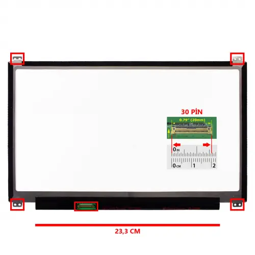 HP Envy 13-d Lcd Led Ekran - Panel