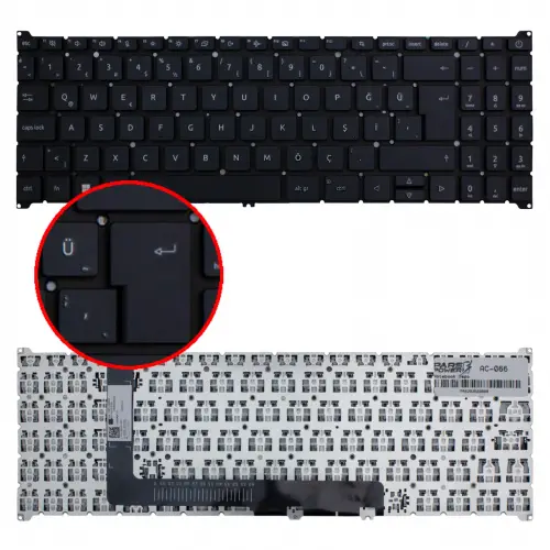 Acer Aspire 15 A15-51P N23C3 Klavye (Siyah TR)