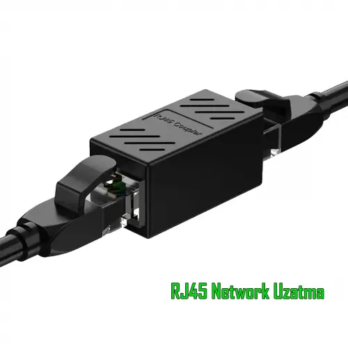RJ45 Ethernet Tek Port Dişi Dişi LAN Kablo Birleştirici, İnternet Ek Aparatı Uzatma Adaptörü
