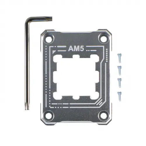 AM5 CPU Sabitleme Yüksek Performanslı Alüminyum Braketi (Gümüş)