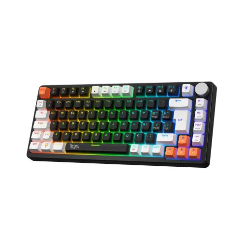 Gameagle Strike Compact Rainbow Kablolu TR Layout Mekanik Oyuncu Klavyesi Blue Switch Siyah