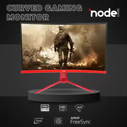 NODE GAME ND-CV2475RGB 24 inç 75HZ RGB Işıklı Curved Gaming Oyuncu Monitör