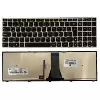 Lenovo E5080, E50-80, 80J2020XTX Notebook Klavye Işıklı (Gümüş TR)