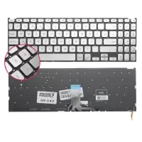 Asus D509DJ-EJ0523, D509DJ-EJ087 Klavye Işıklı (Gümüş TR)