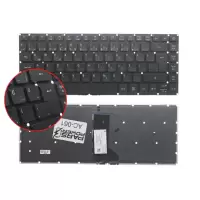 Acer Aspire E5-422G Notebook Klavye Işıklı (Siyah TR)