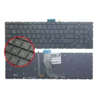 HP 813678-141, 818093-141, 820002-141 Notebook Klavyesi Işıklı (Siyah TR)