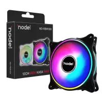 Node Game 3 Pin 120mm Rainbow RBW Led Fan - Performans Seri Sessiz Kasa Fanı (Siyah)