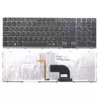 Sony Vaio SVE1711B4E, SVE1711C5E, SVE1711F1E Notebook Klavye Işıklı (Siyah TR)