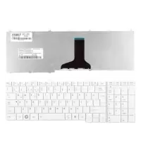 Toshiba Satellite C660D-1EU, C660D-1F4 Notebook Klavye (Beyaz TR)