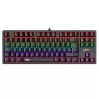 Gameagle Fullflex MK-89X1R Rainbow Aydınlatmalı Oyuncu Gamer Gerçek Mekanik Işıklı Klavye Türkçe Q (Red Switch)