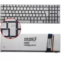 Asus GL550J, N550JA, N550JK, N550JV Klavye Işıklı (Gümüş TR)
