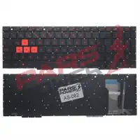 Asus ROG FX553VD, FX753VD, FX553VE Notebook Klavye Işıklı (Siyah TR)