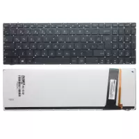 Asus GL550J, N550JA, N550JK, N550JV Klavye Işıklı (Siyah TR)