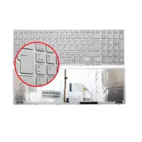 SVE 15, SVE15, SVE 17, SVE17 Serisi Notebook Klavye Işıklı (Beyaz TR)