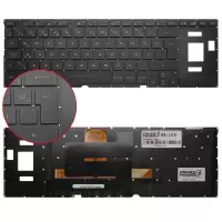 Asus Rog Zephyrus S GX531GW-AB76, GX531Gw-Ah76 Klavye Işıklı (Siyah TR)