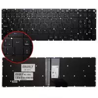Acer Aspire E5-574-58JM, E5-574-58JV Notebook Klavye Işıklı (Siyah TR)