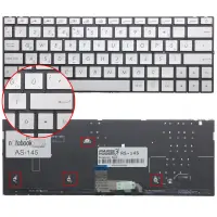 Asus ZenBook 13 UX333, UX333F Klavye Işıklı (Gümüş TR)