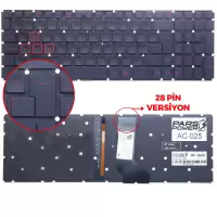 Acer Nitro 5 AN515-52-56CL Klavye Işıklı (Siyah TR)