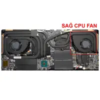MSI Stealth GS76 Serisi Cpu Fan - İşlemci Fanı