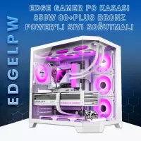 Gameagle Edge 7 Argb Fanlı Oyuncu Pc Kasası 850W 80+ Plus Bronz Powerlı Sıvı Soğutmalı (Beyaz)