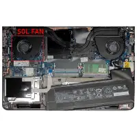 HP ZBook 15 G4, 15-G4 Gpu-Vga Fan - Ekran Kartı Fanı